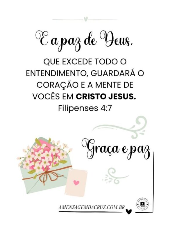 Filipenses 4:7 - A paz do Senhor
