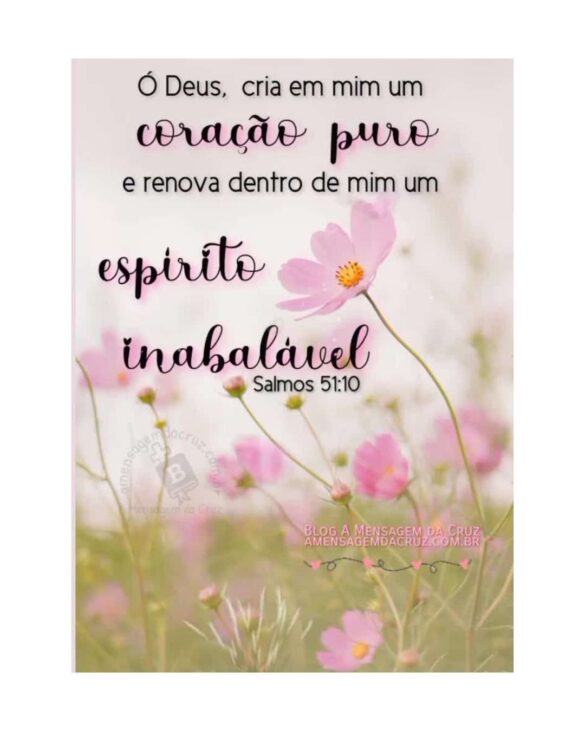 coração puro e renovado por Deus